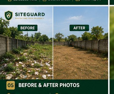 Before and after property photos