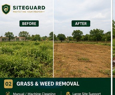Grass cutting and land clearing
